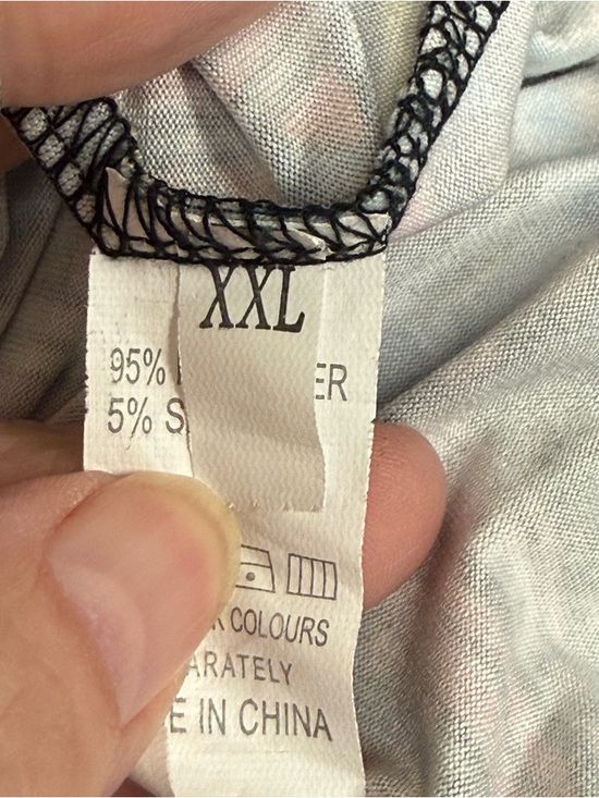 Pink Paisley Print Tunic Dress Boho Stretch Long Sleeve Swing XXL Bright - Picture 8 of 10